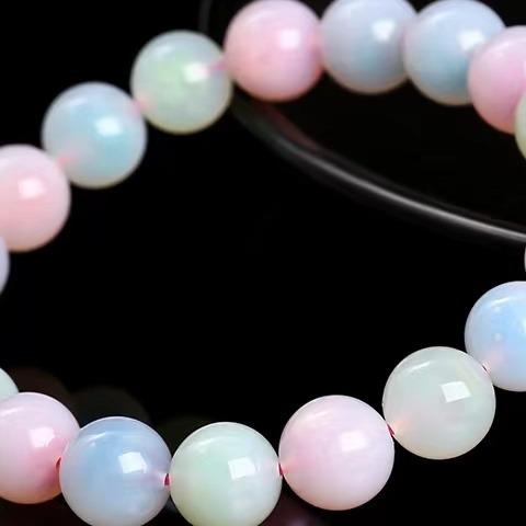 Colorful Sugar Heart Agate Bracelet 8-10mm