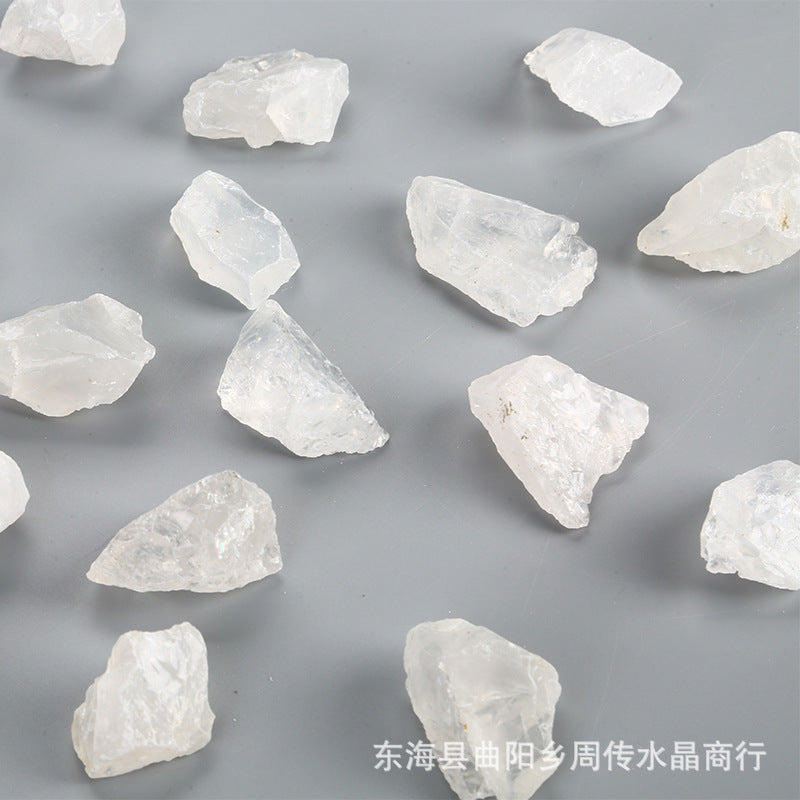 Natural White Crystal Crushed Raw Stone