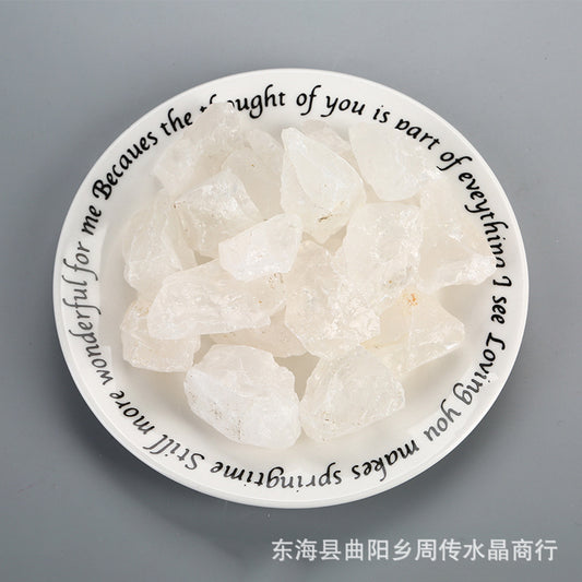 Natural White Crystal Crushed Raw Stone