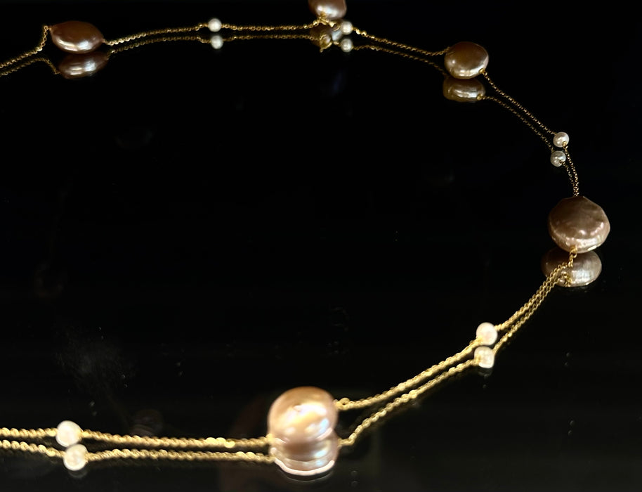 Customized Baroque Gypsophila Necklace