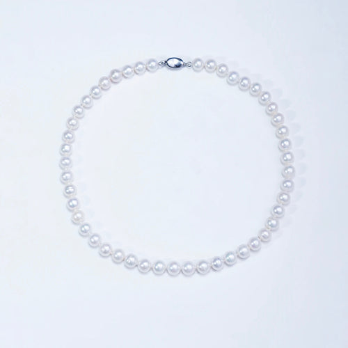 8.5-9.5 mm 18 Inch AAA White Freshwater Pearl Necklace