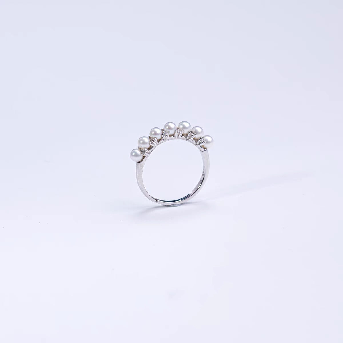 3.0-3.5 mm White Baby Pearl Ring
