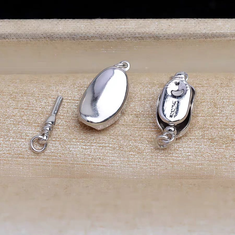 S925 Sterling Silver Ingots Clasp