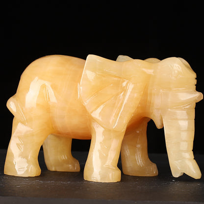 Yellow Jasper Elephant