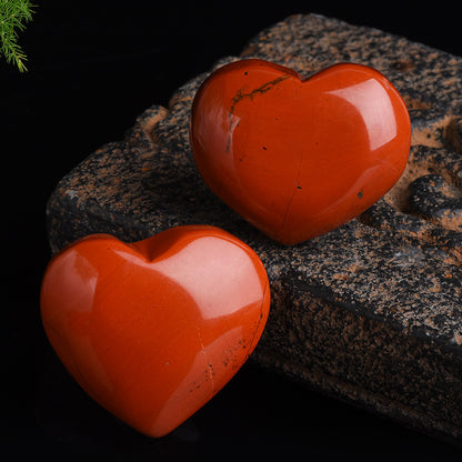 Heart-shaped red jasper