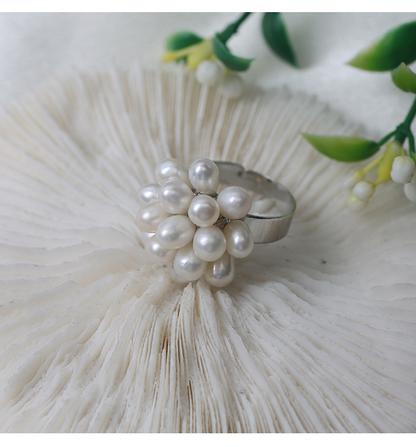 Adjustable Freshwater Pearl Elegance Ring