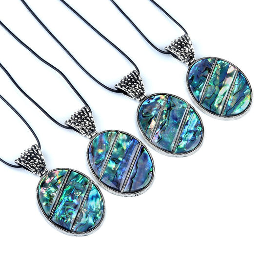 Abalone & Alloy Spliced Necklace