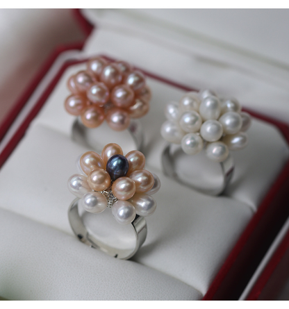 Adjustable Freshwater Pearl Elegance Ring