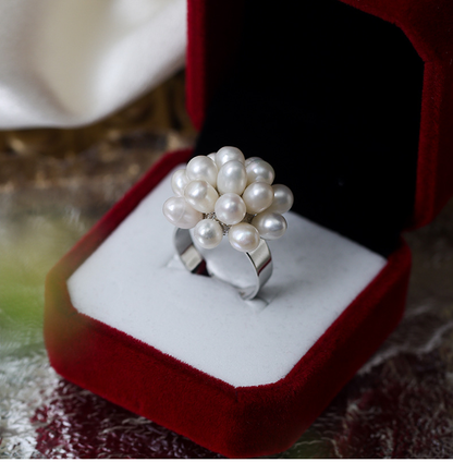 Adjustable Freshwater Pearl Elegance Ring